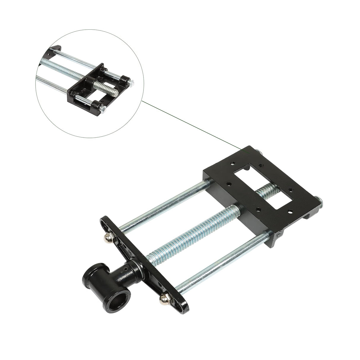 marddpair Woodworking Bench Vise 9 Inch Front Screw Vise Fit for Work bench Chrome Plating Leg Vise marddpair