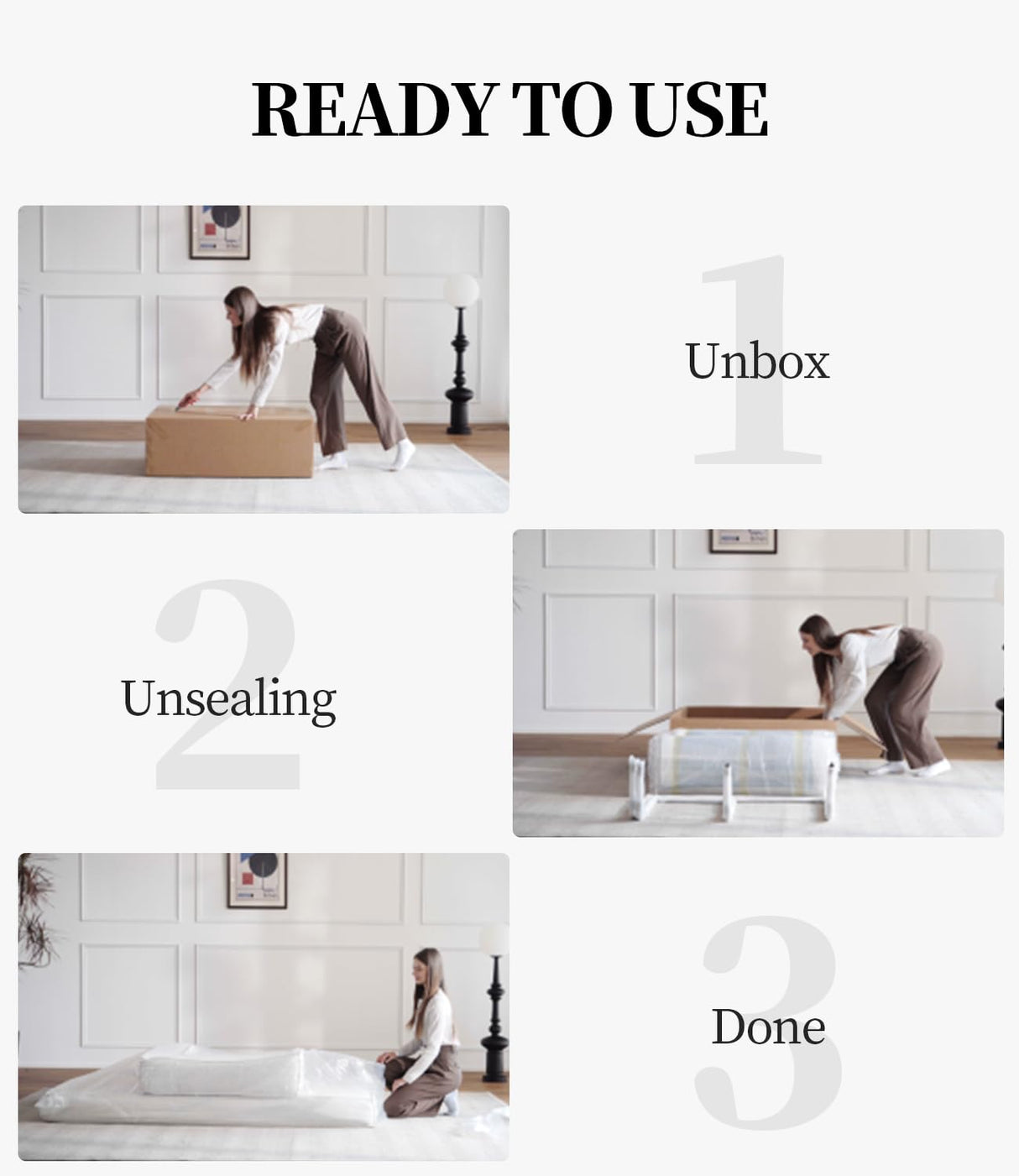 RENDGO 82.67" Folding Sofa Bed Convertable Corduroy Couch King Size Floor Sleeper 4-in-1 DIY Combination Modular Sofas Fold Out Futon Lounge Comfy Foldable Lazy for Living Room-Orange RENDGO