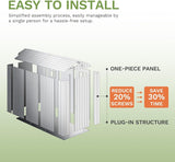 Patiowell 4x8 FT Outdoor Storage Shed with Floor & Windows, Lockable Resin Tool Shed for Garden, Backyard, Patio, and Lawn Equipment - Easy Assembly, All-Weather Protection, Gray (Fit-it Shed) Patiowell