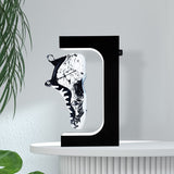 exekoml Levitating Shoe Display, Floating Shoe Display Stand 360 Degree Rotating Magnetic Levitation Sneaker Rack Holder with LED Light for Home Decoration, Gifts, Shoes Store Show (Black) exekoml