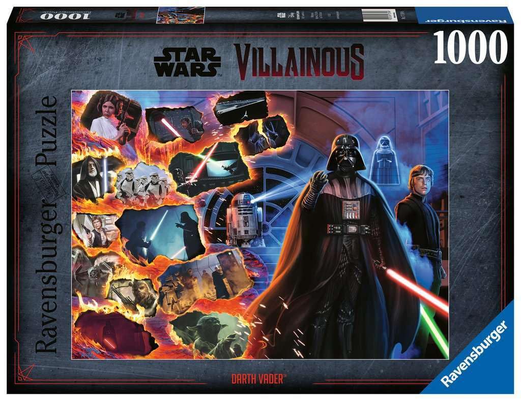 Ravensburger Star Wars Villainous: Darth Vader 1000-Piece Jigsaw Puzzle | Unique and Interlocking Fit | Vibrant, Glare-Free Pieces | Perfect for Adults and Kids Aged 14+ Ravensburger