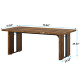 Tribesigns 70.9" Executive Desk, Large Office Computer Desk, Simple Laptop Desk Study Writing Table Workstation for Home Office Tribesigns