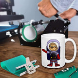 WER 3d Sublimation Silicone Mug Wrap,15oz Cup Clamp Fixture for Printing Tumblers (1 Pack) WER