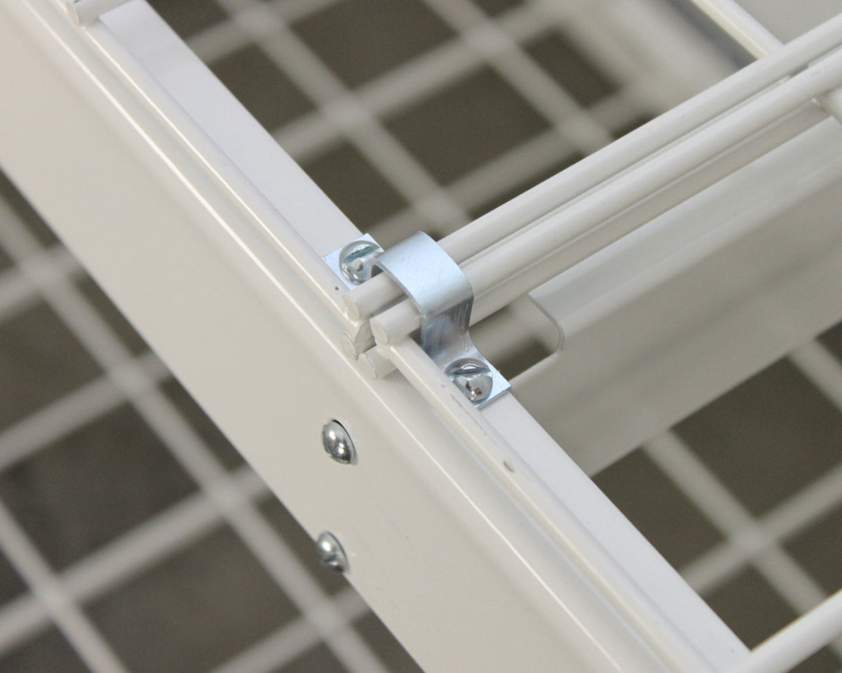 SafeRacks Garage Shelving Unit - Storage Shelf That Holds 500 Pounds Per Shelf Rack - All Steel Shelves for Storage - Easy to Assemble Shelving Storage, Garage Shelf, White (24" x 72" x 84") SafeRacks