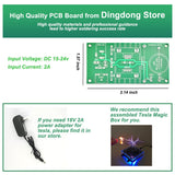 ISolderStore DIY Mini Tesla Coil Kit 15W Electronic DIY Kits Mini Music Tesla Coil Plasma Speaker Soldering Practice Kit DIY Soldering Project for Teens Kids Adults Thanksgiving Xmas Gift ISolderStore