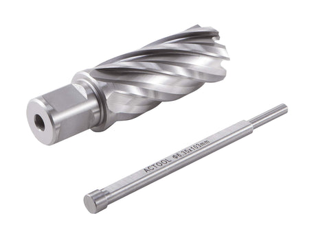 ACTOOL 1" Diameter × 2" Depth of Cut HSS ANNULAR Cutter with 3/4'' Weldon Shank ACTOOL