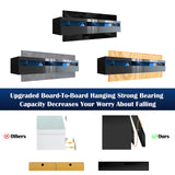 wuleen Floating TV Stand, 71" Floating Entertainment Center Wall Mounted,Floating Wall Mounted TV Shelf with Led Lights and Power Outlet,Modern High Gloss tv Cabinet Media Console with Storage wuleen