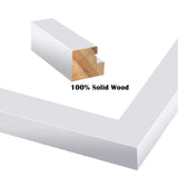 Egofine Picture Frame Set 12 Pack, Picture Frames Collage Wall Decor with Two 8x10, Four 5x7, Four 4x6, Two 4x4, Photo Frames for Wall and Tabletop, Made of Solid Wood, Covered by Plexiglass, White Egofine