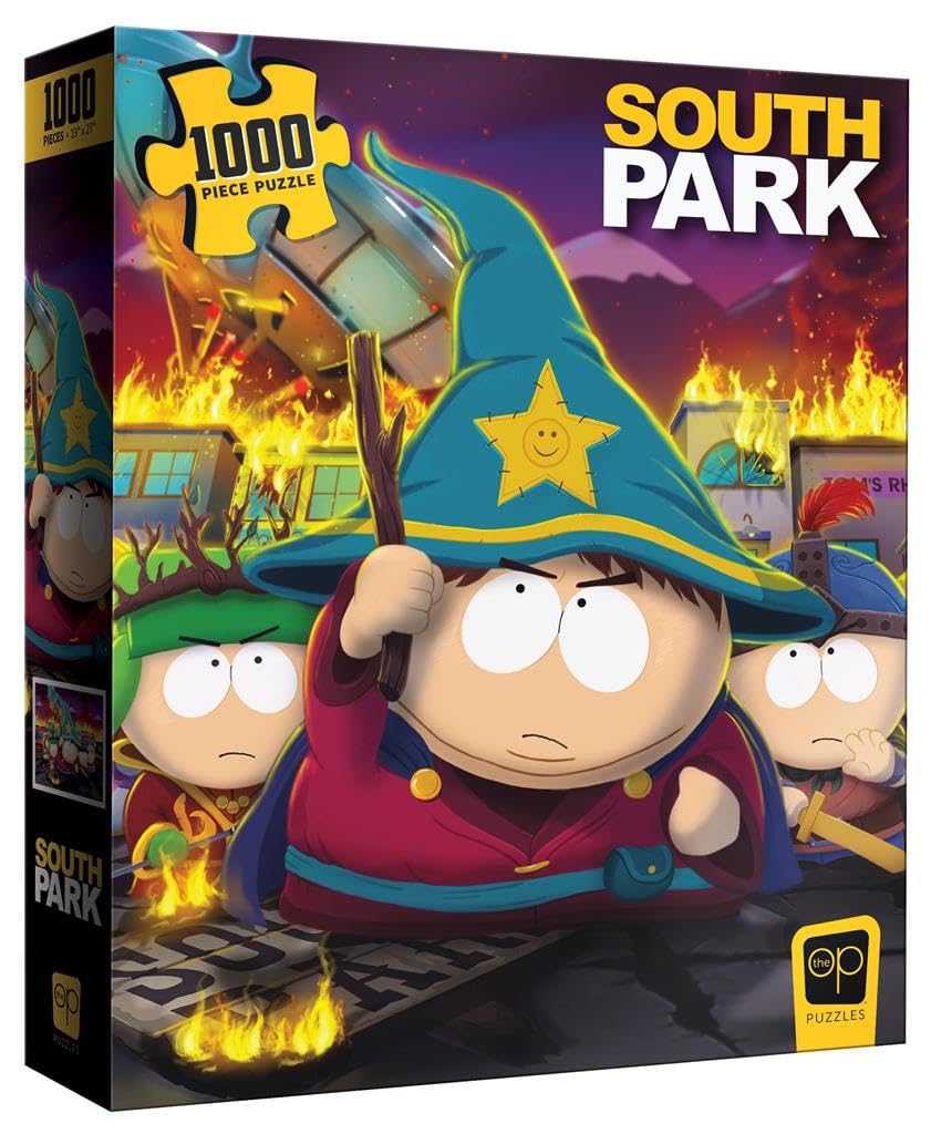 South Park “The Stick of Truth” 1000 Piece Jigsaw Puzzle | Collectible Puzzle Artwork Featuring Cartman, Stan, Kyle, Kenny, and Butters | Officially-Licensed Comedy Central & South Park Merchandise USAOPOLY