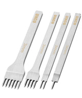 UNCO Leather Stitching Tool, 4 Pack, 3mm, 1/2/4/6 Prong, Chisel, Hole Punch UNCO