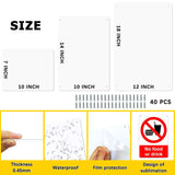 10 Pack 10"x 7" Sublimation Metal Sign Blank, 0.45mm White Blank Metal Sign Aluminum Metal Signs for Parking Garden Advertising Sign OIOIPPIO