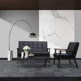 JIASTING Mid-Century Retro Modern Living Room Sofa Set with Loveseat and Seating Sofa Chair, Couch and Lounge Chairs JIASTING