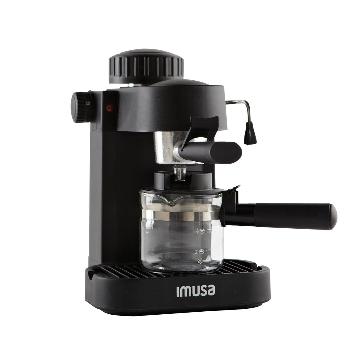 IMUSA USA GAU-18202 4 Cup Espresso/Cappuccino Maker,120 volts, Black Imusa