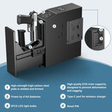 Bedside Gun Safes for Handgun Fingerprint Quick Access Pistol Safe,Gun Lock Boxs for Pistols, Nightstand Biometric Pistols Gun Safe Box with 20w Fast Wireless Charger (Large) Goldenguy