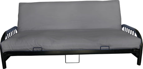 D&D Futon Furniture Futon Covers, Covering 10 inch Thick, Mattress Slipcovers, Polyester Poplin (Full 10x54x75, Gray) D&D Futon Furniture