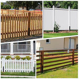 AXWHYS Fence Post Repair 2 Pack,Fence Post Stake Double Ground Spike with Black Powder-Coated for Repair Tilted/Broken Wood Fence Post AXWHYS