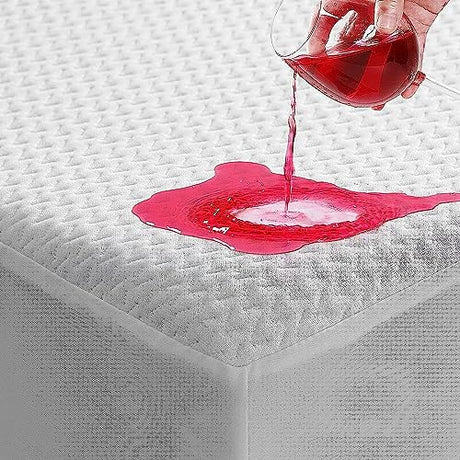 TASTELIFE Queen Size Bed Mattress Protector, Waterproof & Breathable Cooling Mattress Cover & Pad, Deep Pocket Fits 8-21”, Ultra-Soft Washable Sheet Protection TASTELIFE