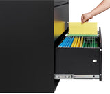 SISESOL Metal Storage Cabinet with Drawers, 71" File Cabinets for Home Office, Locking Steel Storage Cabinet with Doors and Shelves for Home, Office, Warehouse, Garage, School (Black, 3 Drawers) SISESOL