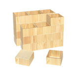 24 Pack 4 Inch Square Wood Box Unfinished Small Wooden Boxes for Crafts (Outer 4.1x 4.1x 2.4 in,Interior 3.5 x 3.5 x 2.3 in) Cregugua