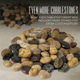 SOLACEA Concrete Tabletop Fire Pit, Portable Indoor Fireplace and Smores Maker, Suitable for Indoor and Outdoor Use Solacea