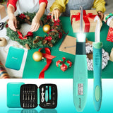 Yarniss 18 Size Counting Crochet Hooks with Light, Digital Counter Crochet Hooks Set with Case (2.0mm~14.0mm) Yarniss