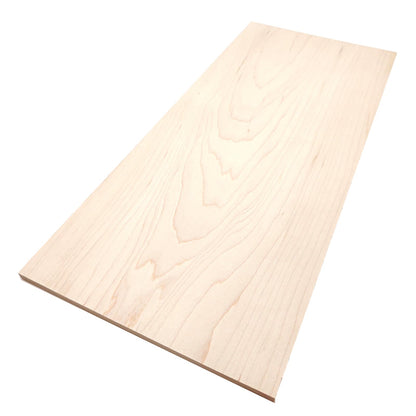 The Hardwood Edge Maple Hardwood Planks - 4-Pack Hard Maple Wood for Unfinished Wood Crafts - 1/4’’ (6mm) 100% Pure Hardwood - Laser Engraving Blanks