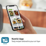 Philips Dual Basket Air Fryer 3000 Series, 8-in-1 functions, 9.5 Quarts, 2 Drawers, Auto-sync Cooking Time, 90% Less Fat, Rapid Air Technology, HomeID Recipe App, Dishwasher Safe, Black, (NA350/00) PHILIPS