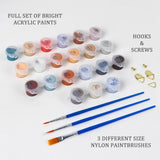 Natuyalo Paint by Numbers Kit with Framed - Boat on Beach Paint by Numbers for Adults Beginner Seascape DIY Acrylic Painting by Numbers Kit Colorful Paintworks Artwork, 12x16 Inch Natuyalo