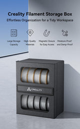 Creality Filament Storage Box, 3D Printer UV Resin/Filament Holder, 10KG Large Storage Capacity, Magnetic Closure, Moisture-Proof and Damp-Proof, Perfect for 3D Filament Storage Lokkr