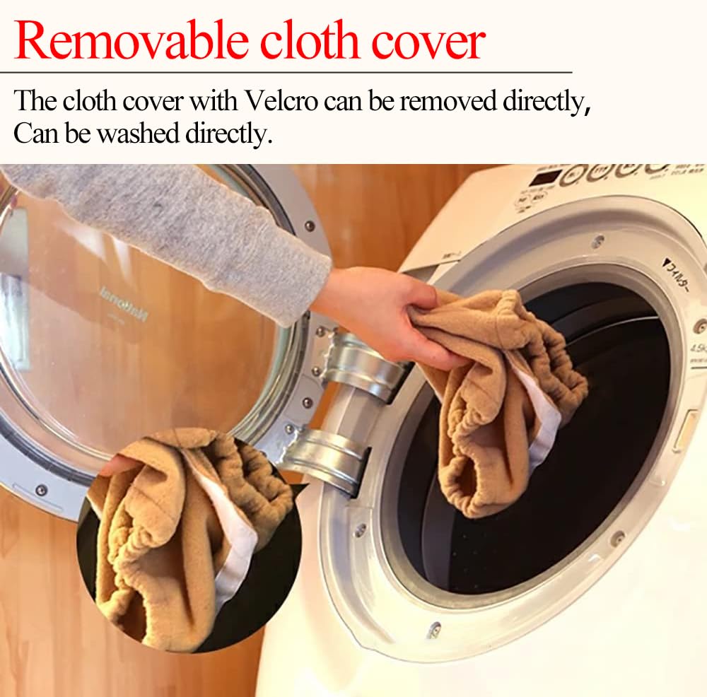 LTCCDSS Portable red Cedar Foot Sauna Bucket, Far Infrared Heating Foot Sauna Barrel，Pedicure Box,Max Preset Temp 64-149°F Removable Temperature-Locking Leg Sleeves, （17.7 in*15.9 in*13.8 in） LTCCDSS