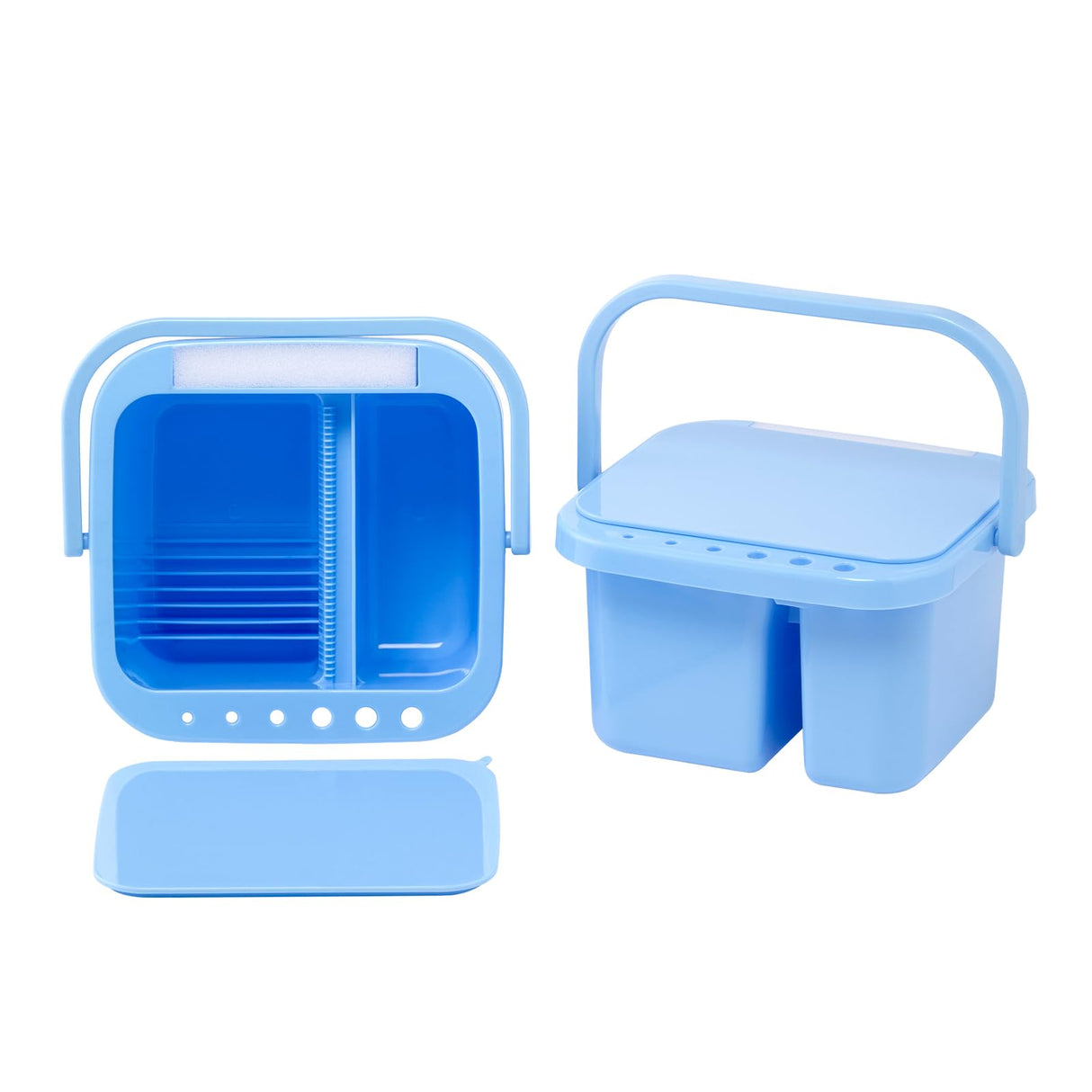 MEEDEN Paint Brush Cleaner & Holder: Portable Multi-function 6-Hole Paint Brush Washer with Lid Palette and Handle for Cleaning Acrylic, Watercolor, and Water-Based Paints MEEDEN