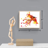 Uniquilling Quilling Kit, Paper Quilling Kits, 8 * 10-in Phoenix Paper Filigree Kits with Quilling Tools& Using Manual, DIY Quilling Artwork Modern Wall Art for Living Room Uniquilling