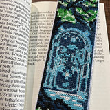 ZuoAnLF 5 PCS Cross Stitch Bookmark Kits,DIY Bookmarks Cross Stitch Kits,Stamped Embroidery Bookmarks for Adults Beginners,14CT