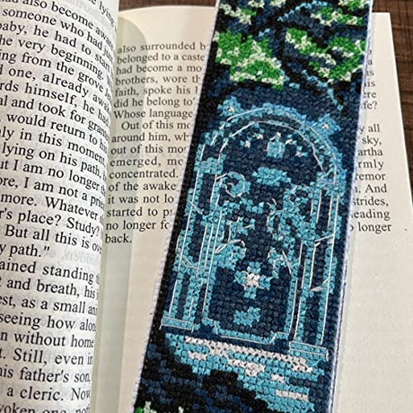 ZuoAnLF 5 PCS Cross Stitch Bookmark Kits,DIY Bookmarks Cross Stitch Kits,Stamped Embroidery Bookmarks for Adults Beginners,14CT ZuoAnLF