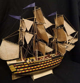 HMS Victory 3D Wooden Puzzle DIY Ship Craft Laser-Cut Model Kits to Build for Adults 1:200 INQUWAN