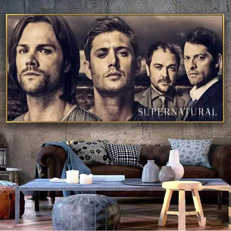 Supernatural Diamond Painting 5D DIY American TV Show Diamond Embroidery Cross Stitch Kits Full Square Drill Mosaic Home Decor Gift 16x24 Inch（40x60cm) ZSHMMY