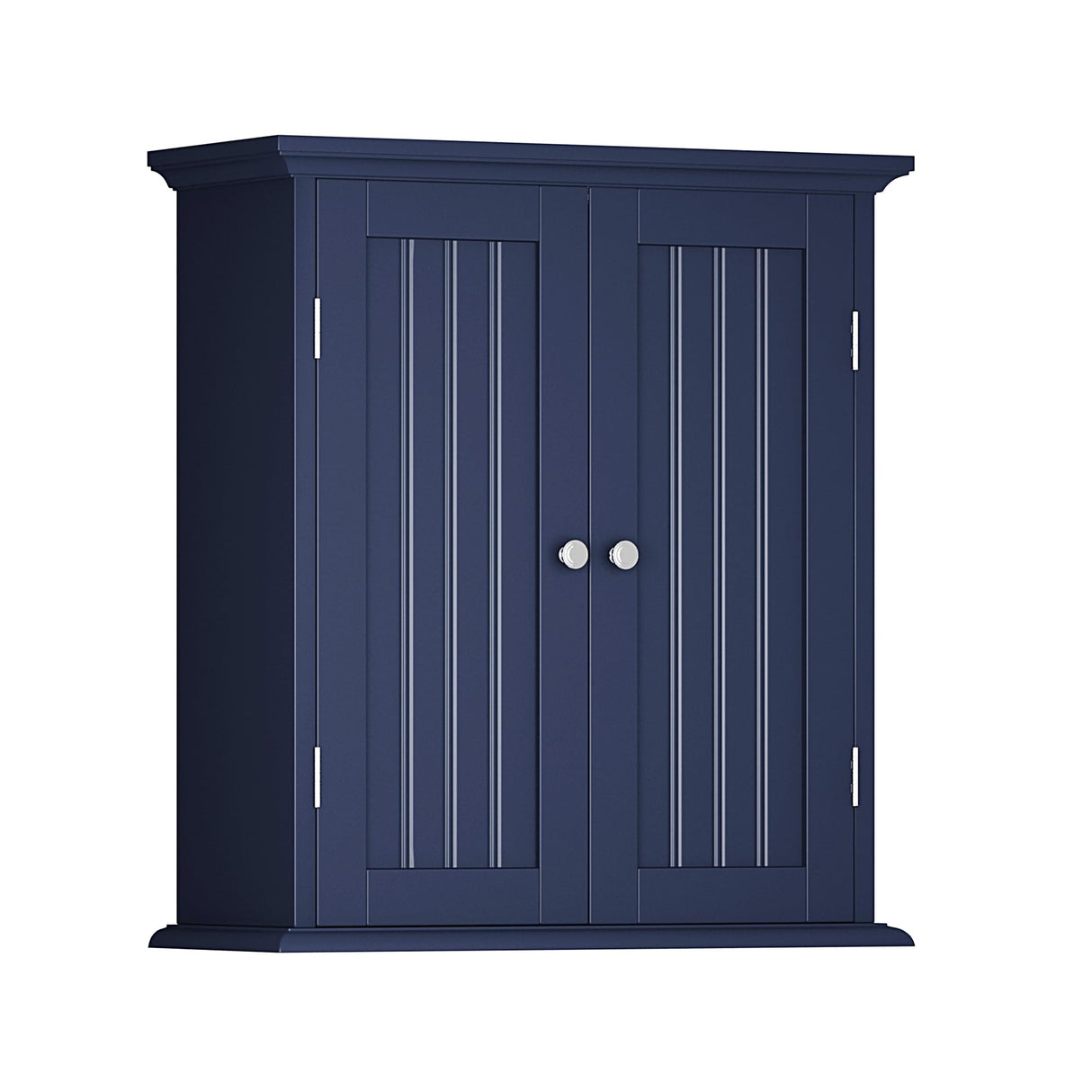 ChooChoo Bathroom Wall Cabinet, Over The Toilet Space Saver Storage Cabinet, Medicine Cabinet with 2 Door and Adjustable Shelves, Cupboard, Navy Blue ChooChoo