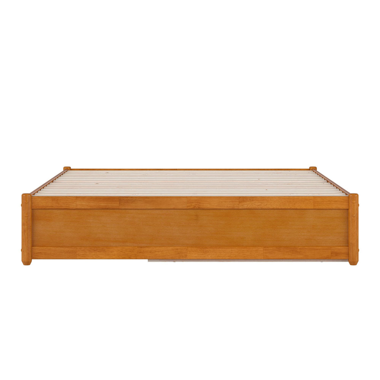 AFI, Barcelona Queen Panel Platform Bed with Twin XL Trundle, Light Toffee AFI
