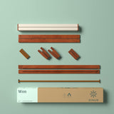 ZINUS Wen Wood King Platform Bed Frame with Solid Wood Slat Support in Cherry Finish Zinus