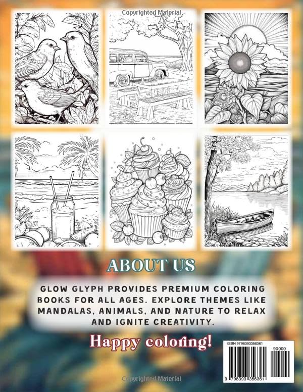 101 CALMNESS: Adult Coloring Book — Relaxing Book to Calm your Mind and Stress Relief — Beautiful Designs of Animals, Landscape, Beach, House, Birds, Flowers, and more