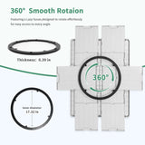 ALL4JIG 1500 Pieces Rotating Plastic Puzzle Board with 6 Sliding Drawers and Protective Cover, 360° Lazy Susan Design, 34.25"x26.38" Portable Spinning Puzzle Table for Adults, Ideal Gift for Mum ALL4JIG