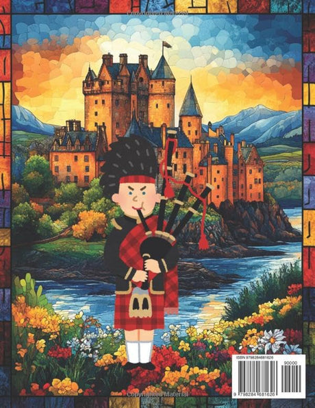 Scottish castles: Coloring book for adults 200 pages Majosta