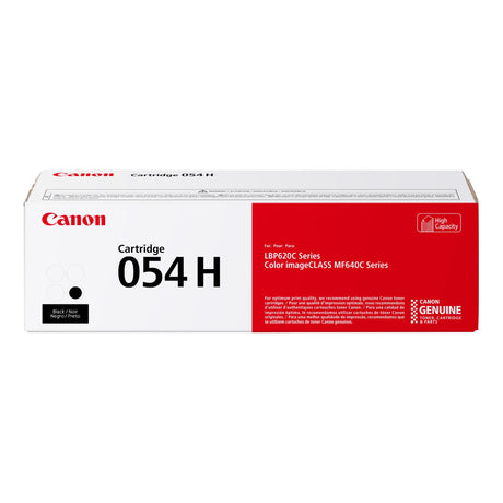 Canon Genuine Toner, Cartridge 054 Black, High Capacity (3028C001) 1 Pack Color imageCLASS MF641Cdw, MF642Cdw, MF644Cdw, LBP622Cdw Laser Printer, Black High Capacity Canon