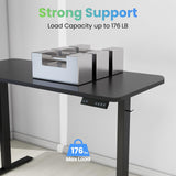 ESpefy Standing Desk Frame- Stand Up Desk Adjustable Frame for 43''-70'' Tabletop, Sit Stand Desk Legs, Ergonomic Electric Standing Desk Base Desk Base with Smart Controller System (Frame Only) Black ESpefy