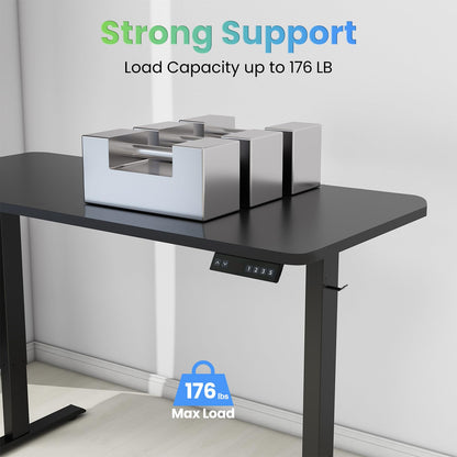 ESpefy Standing Desk Frame- Stand Up Desk Adjustable Frame for 43''-70'' Tabletop, Sit Stand Desk Legs, Ergonomic Electric Standing Desk Base Desk Base with Smart Controller System (Frame Onl - WoodArtSupply