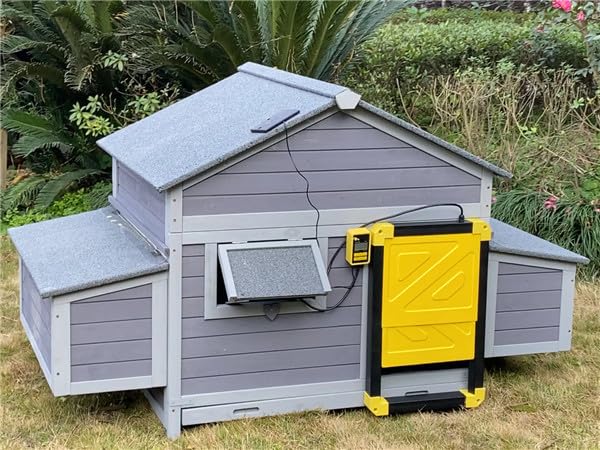 Aivituvin Chicken Coop Duck House with Dual Nesting Boxes for 4-6 Chickens Compatible with Automatic Chicken Coop Door and Extra Run 67.3" L x 36.8" W x 40.6" H Aivituvin