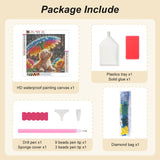 AMORARS Dog Diamond Painting Kit for Adults, 5D Flower Diamond Art Beginners - DIY Full Diamond Dot Gem Art Paintings, Suitable Gifts, and Home Decoration Crafts, 12x12Inch AMORARS