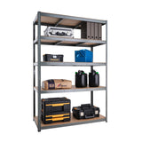Garage Shelving Units: 71" H x 47" L x 24" W - 1 Bay - Grey - 5 Tier Unit | 400LB Load Weight Per Tier (2000LB Per Unit) | Home, Office, Garage or Business Use | 5 Year Warranty G-Rack