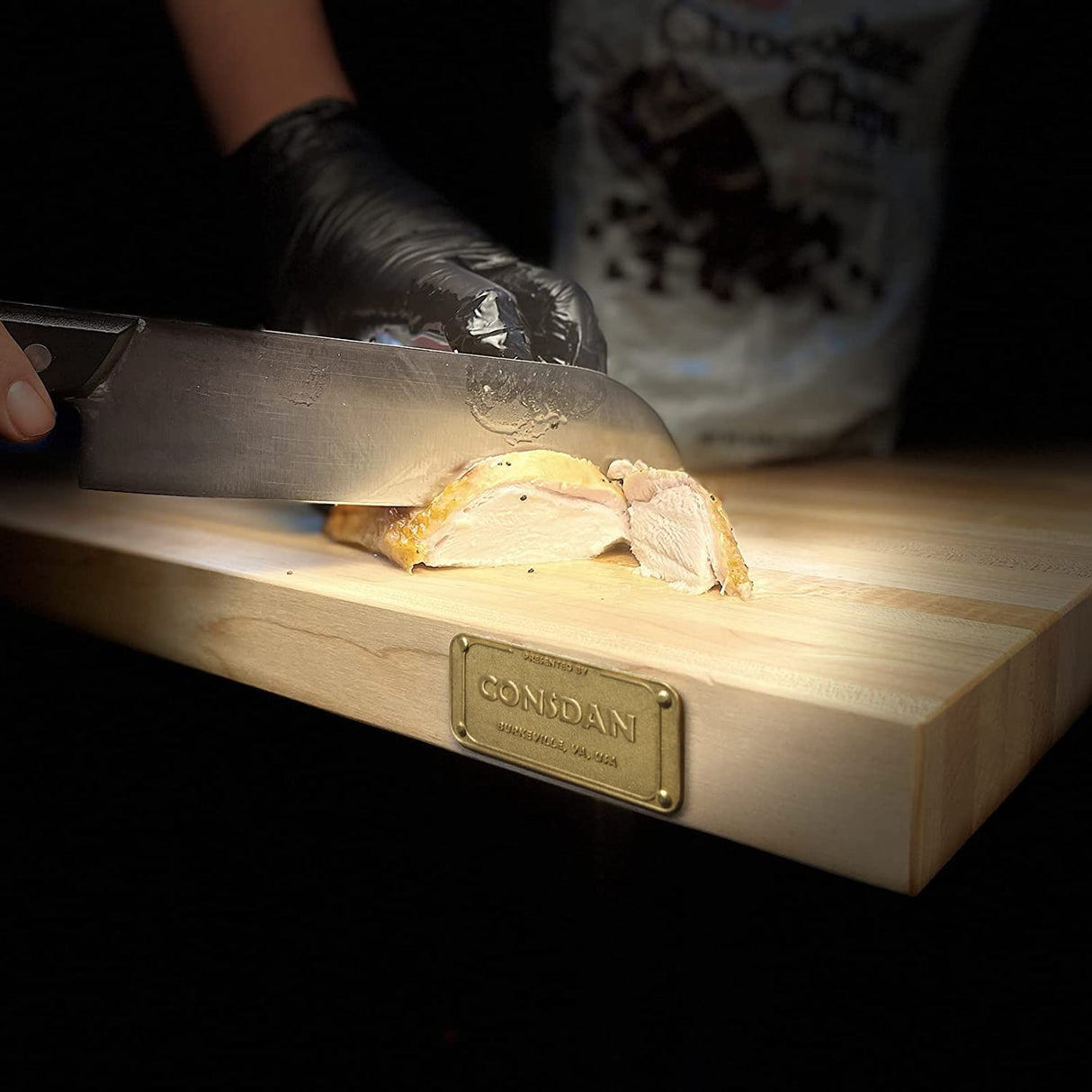 CONSDAN Butcher Block Counter Top, USA Grown Hard Maple Solid Hardwood Countertop, Washer/Laundry/Kitchen Countertop, Table Top, Polished, CONSDAN