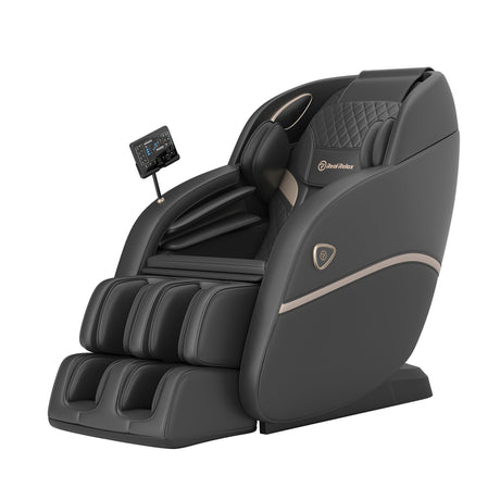 Real Relax 3D Massage Chair Full Body SL-Track, Zero Gravity Recliner with 16 Massage Modes, Body Scan, Wasit Heating, Foot Rollers, Bluetooth, Favor-22 Black Real Relax